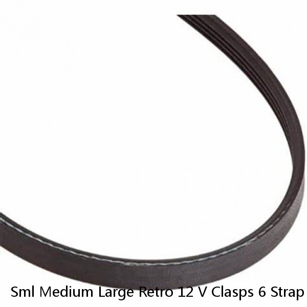 Sml Medium Large Retro 12 V Clasps 6 Strap White Lycra Lace Trim Suspender Belt
